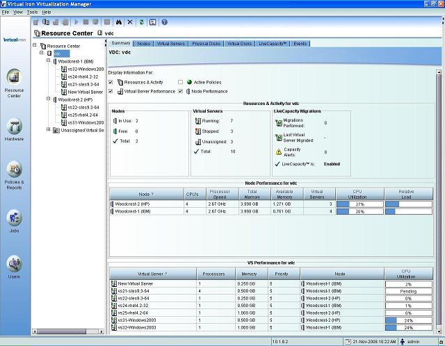 Virtualization Manager Screenshot